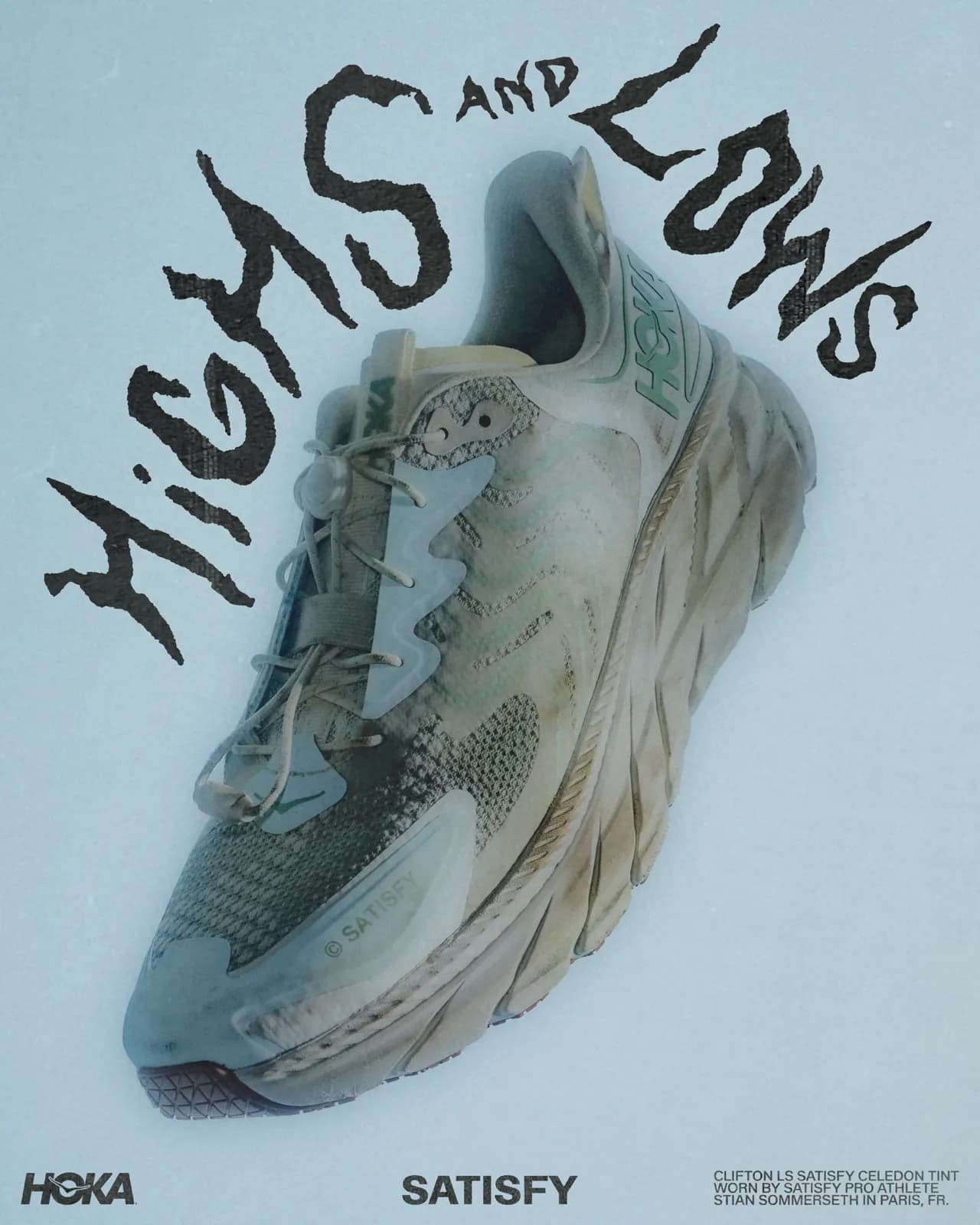 Satisfy × Hoka Clifton LS