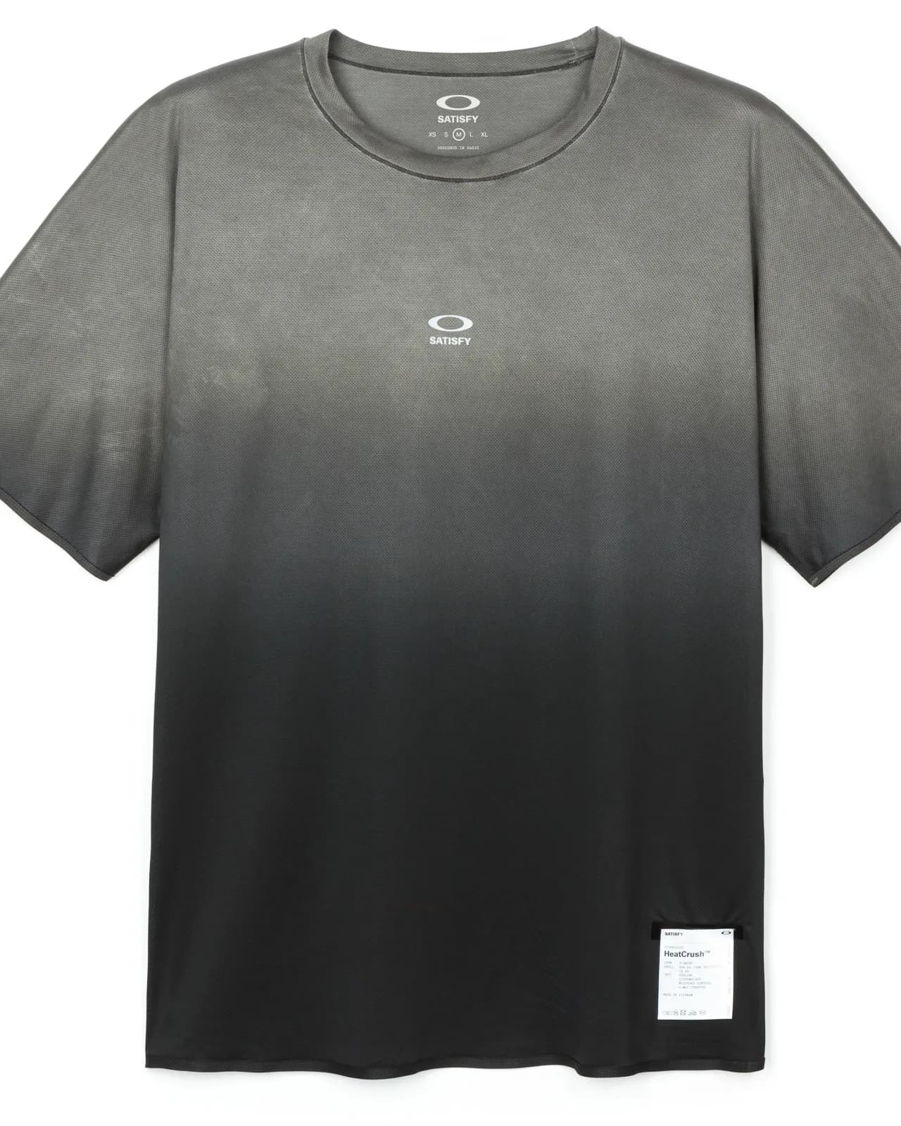 HeatCrush T-shirt, hand-dye black