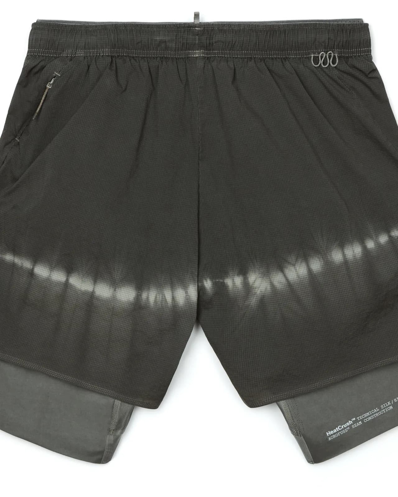 HeatCrush 8-inch Desert Shorts, hand-dye black